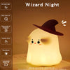 Funny Silicone Ghost Night Light Dimmable Rechargeable Touch Lamp for Kids Room Halloween Table Decor