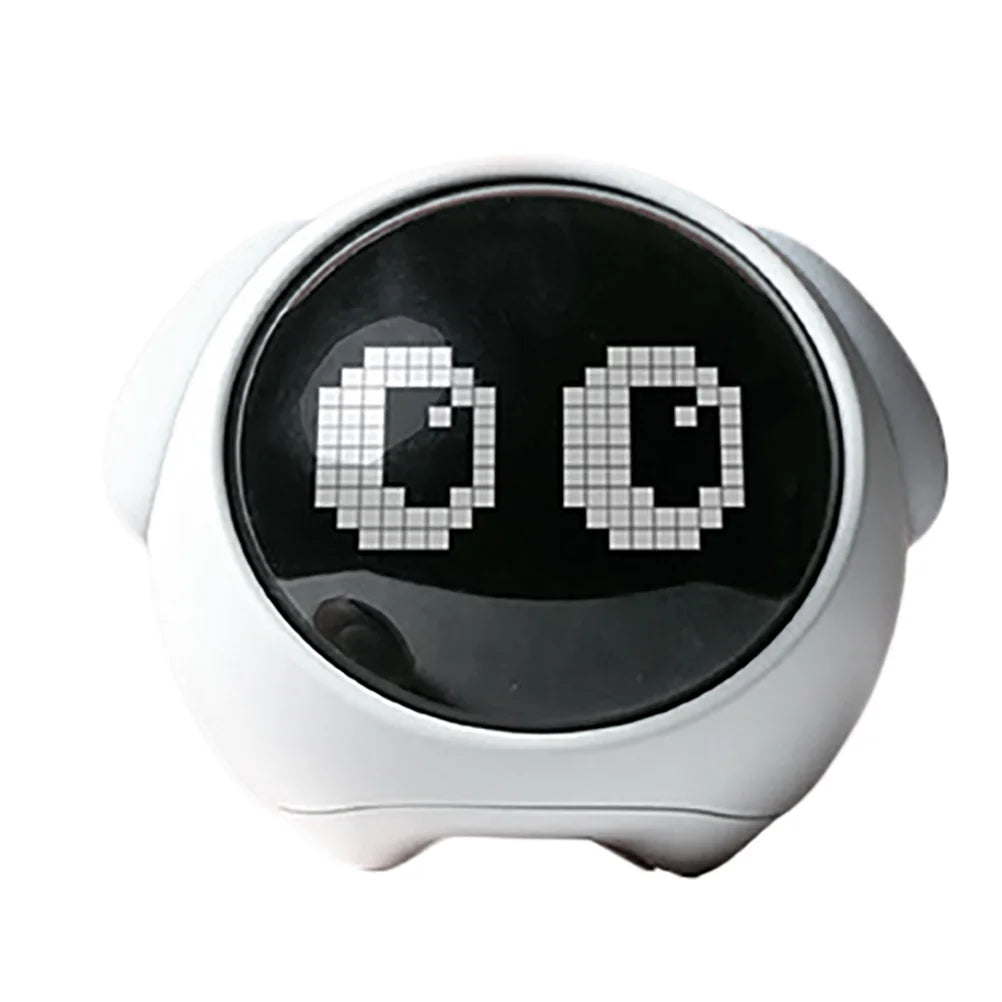 Pixel Alarm Clock Digital Clocks Lovely Kids Sleep Expression PC LED Student