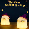 Funny Silicone Ghost Night Light Dimmable Rechargeable Touch Lamp for Kids Room Halloween Table Decor